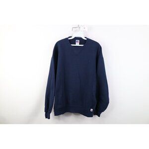 Vintage 90s Russell Athletic Mens Large Distressed Blank Crewneck Sweatshirt USA